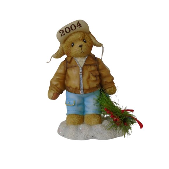 2004 Enesco Cherished Teddies Knut "Decorating The Holidays With Happiness Boxed - Picture 1 of 7